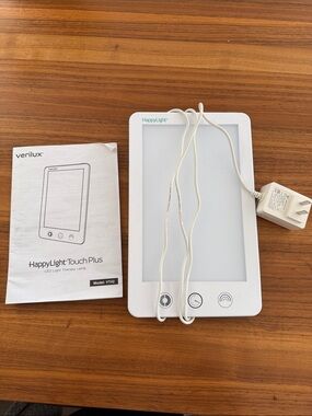 Verilux HappyLight Touch Plus LED Light Therapy Lamp - White
